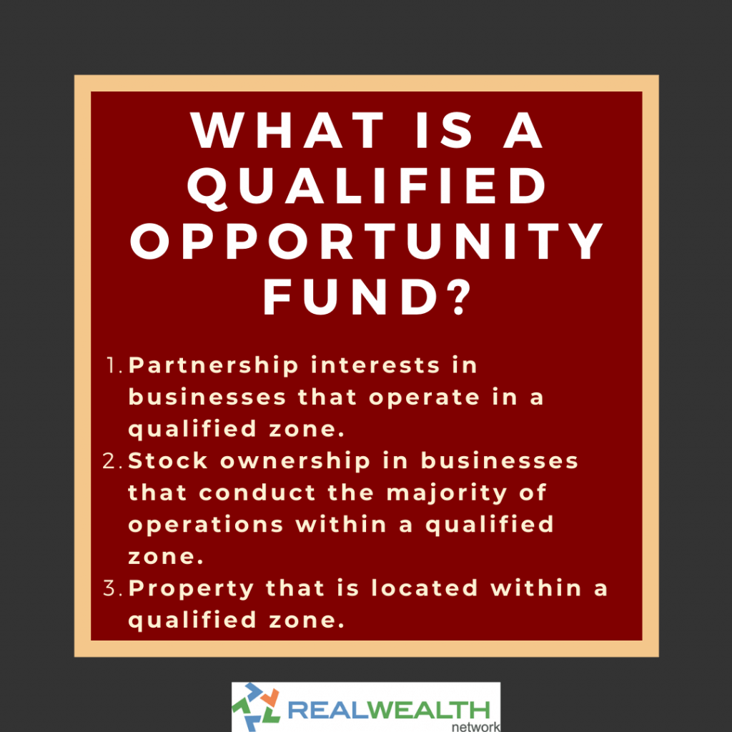 Image Highlighting a Qualified Opportunity Fund