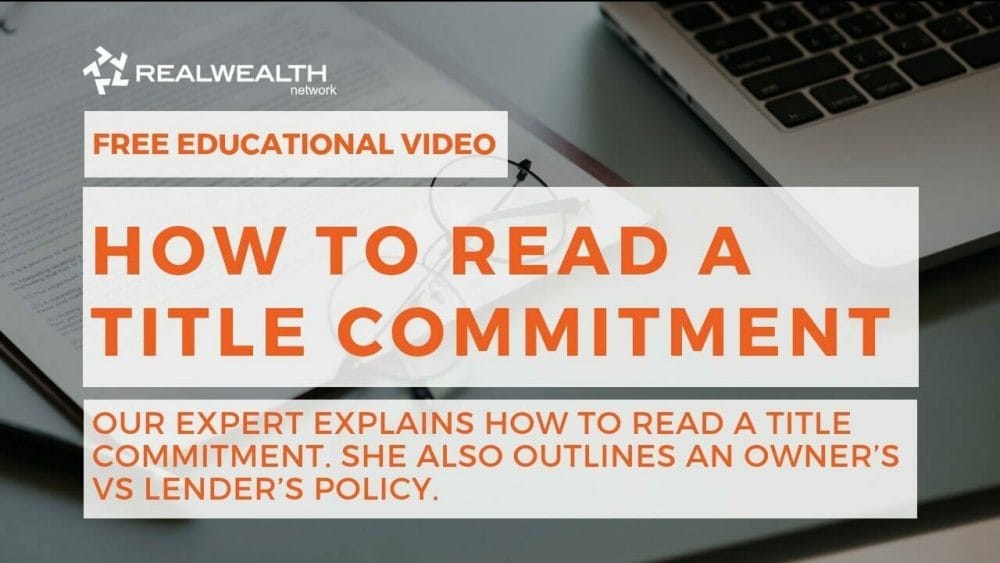 How to Read a Title Commitment